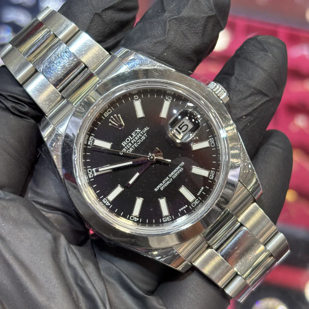 ANKUR - For Him WATCHES 2014 Rolex Datejust II 41mm | Oystersteel | Black Stick Dial – Watch