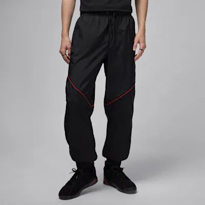 Jordan Brooklyn Men's Draft Trousers - Black/Black/Gym Red/Gym Red
