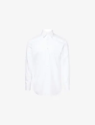 DUNHILL Giza Long-Sleeve Cotton Shirt - 15.75