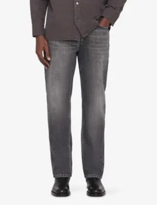 ALLSAINTS Regular-Fit Straight-Leg Denim Jeans - 34/32 detail 3