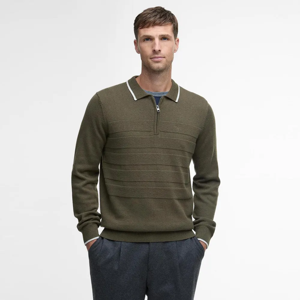 Barbour Mens Fenhill Polo Shirt detail 2