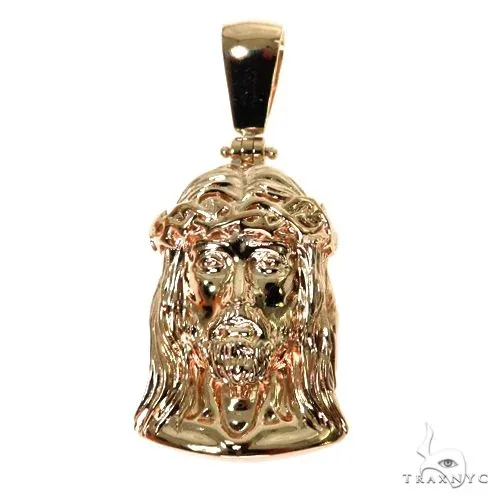 RINA - For Him FACTORY 14K Gold Jesus Pendant 67576 in Rose Gold – Pendant