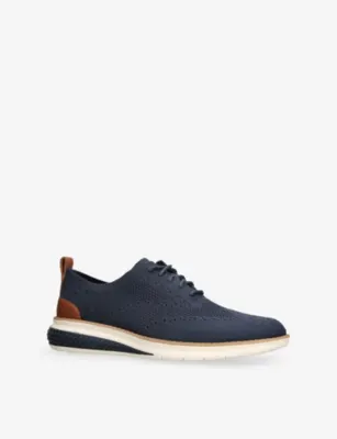 COLE HAAN ZERØGRAND Wingtip Stitchlite knitted Oxford shoes - EUR 42.5 / 8.5 UK MEN detail 3