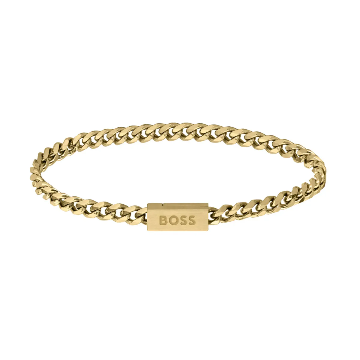 BOSS Gents BOSS Yellow Gold Coloured Chain Bracelet