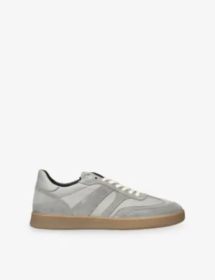 COLLEGIUM Pillar Court III Leather Trainers - EUR 45 / 11 UK MEN in GREY – Mens | Trainers | Lace up trainers