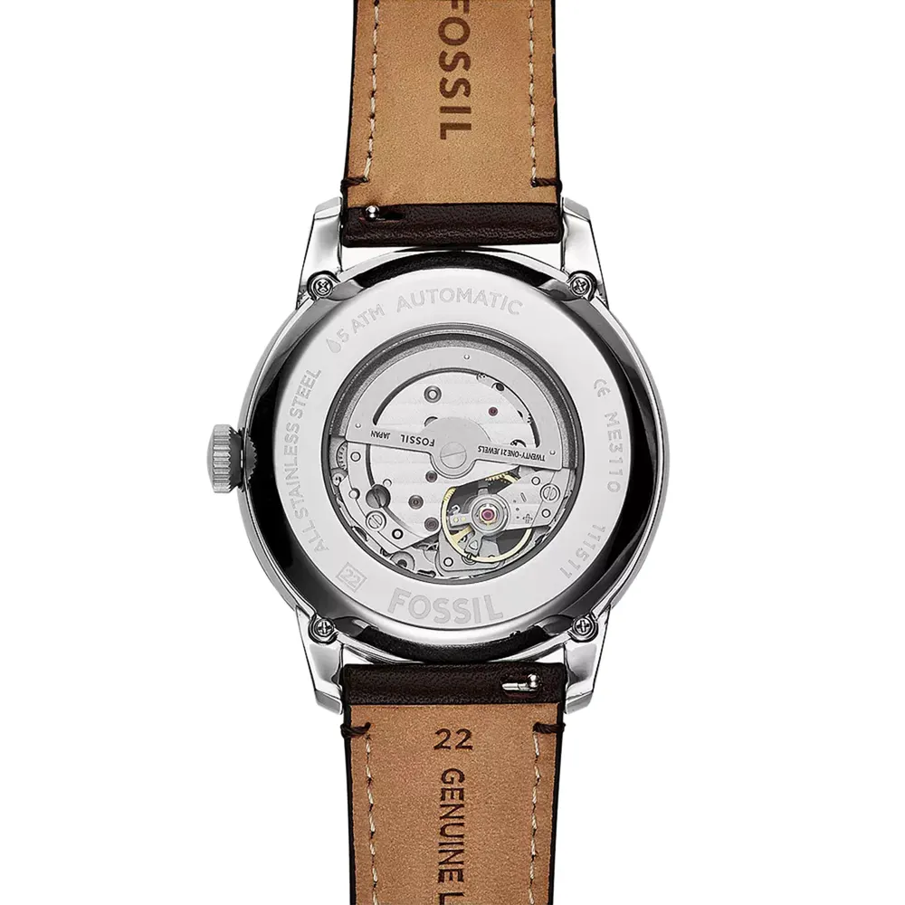 Fossil Townsman Automatic Cream Dial Mens Watch in Cream, additional product view 3