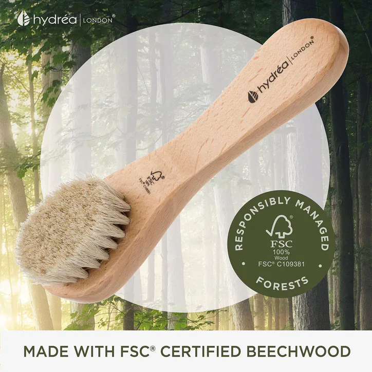 Hydréa London Facial Brush with Natural Bristle detail 2