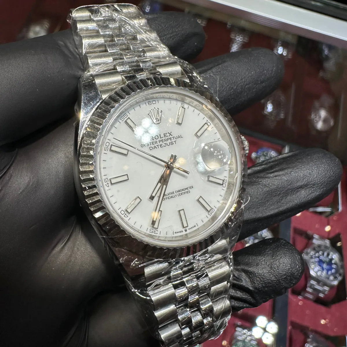 ANKUR - For Him WATCHES 2022 Rolex Datejust 41mm | Oystersteel | White Stick Dial – Watch