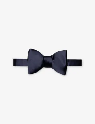 ETON Self-tied silk bow tie - DARK BLUE detail 3