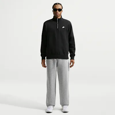 Nike Sportswear Club Men's Fleece Bungee Trousers - Dark Grey Heather/Light Smoke Grey/White