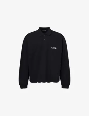 COLE BUXTON Surf Long-Sleeve Cotton Polo Shirt