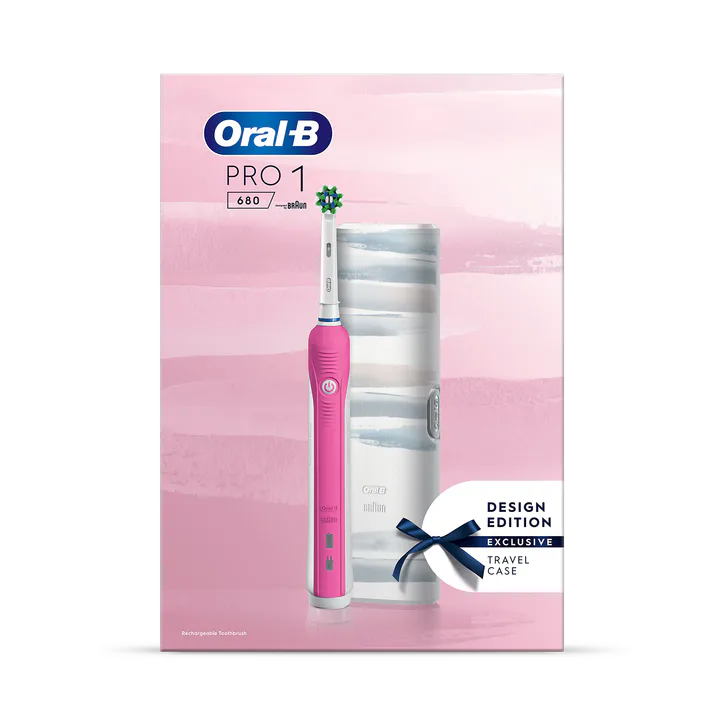 ORAL-B Pro Series 1 680 Black Electric Toothbrush, Designed By Braun