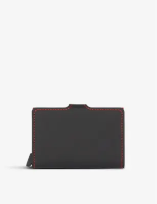 SECRID Miniwallet leather and aluminium wallet detail 3