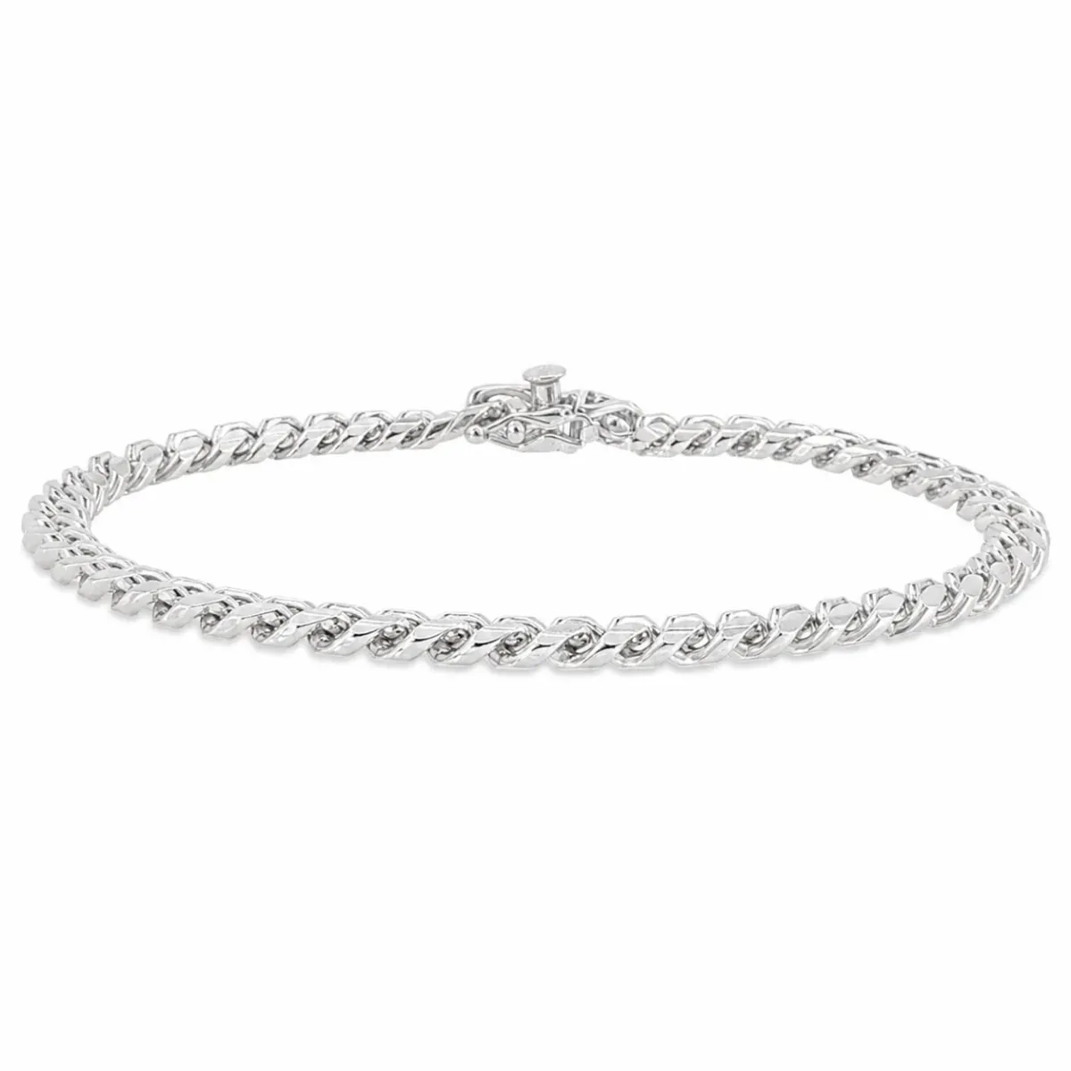 JALGAS - GOLDEN MOON .925 Silver Miami Cuban Bracelet 6.7mm 71457 in 7 Inches – Bracelet
