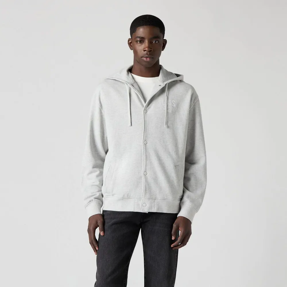 Levis Alder Bomber Sweatshirt in Grey, additional product view 2