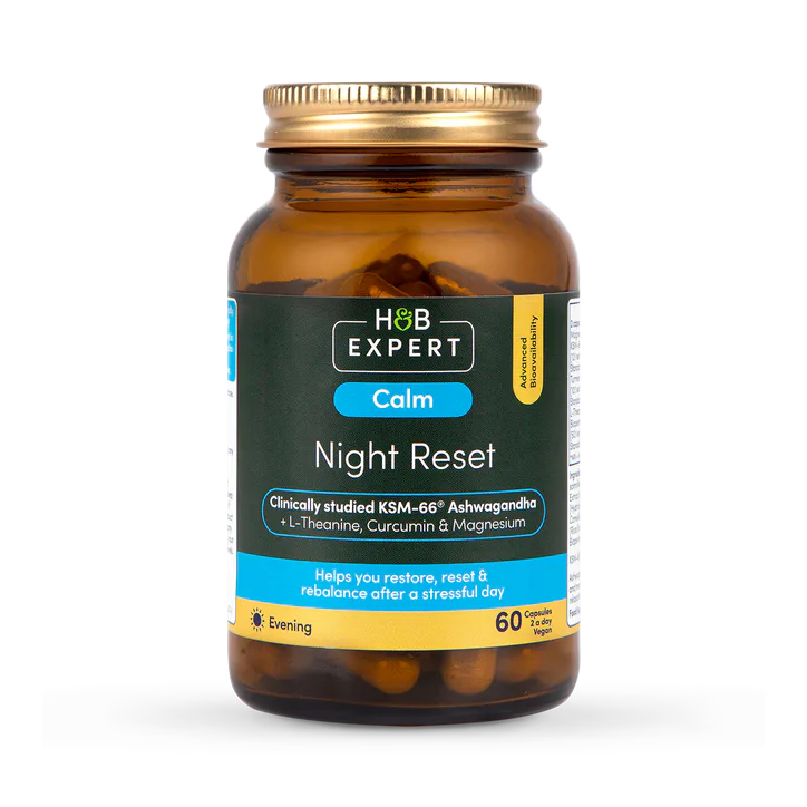 H&B Expert Calm Night Reset KSM Ashwagandha 60 Capsules