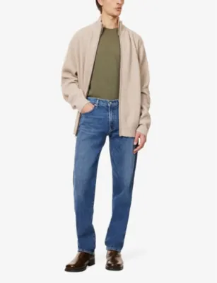 CITIZENS OF HUMANITY Elijah Five-Pockets Straight-Leg Stretch-Denim Jeans detail 2
