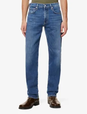 CITIZENS OF HUMANITY Elijah Five-Pockets Straight-Leg Stretch-Denim Jeans detail 3