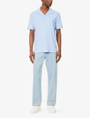 SUNSPEL Towelling Cotton Polo Shirt detail 2