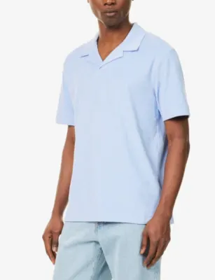 SUNSPEL Towelling Cotton Polo Shirt detail 3