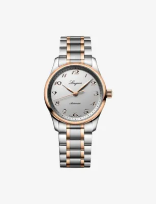 LONGINES L2.357.5.70.7 Master Collection 34mm Rose-Gold And Stainless-Steel Automatic Watch