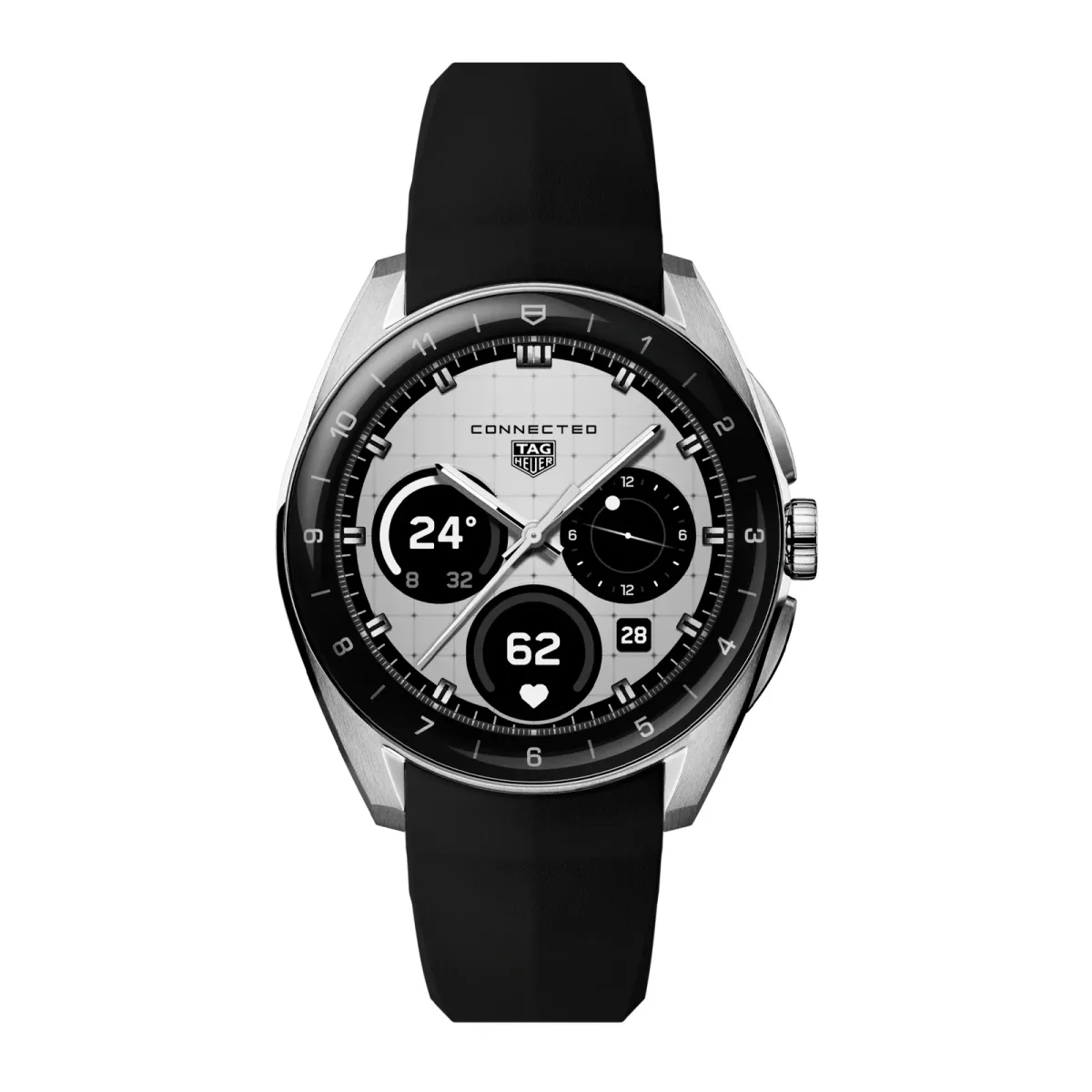 TAG Heuer Connected Calibre E5 40mm Unisex Watch Black Rubber Strap