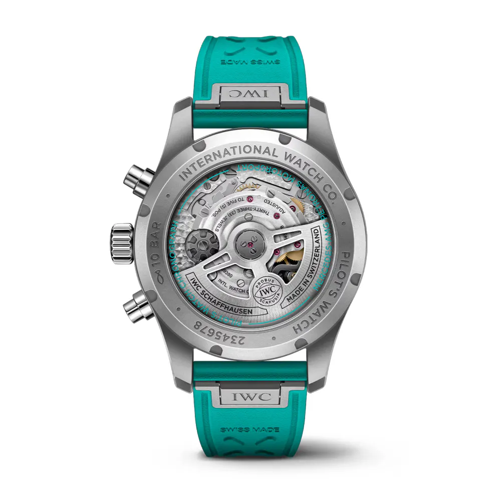 IWC Pilot Chronograph Mercedes - AMG Petronas Formula One Team 41mm Mens Watch Black detail 2