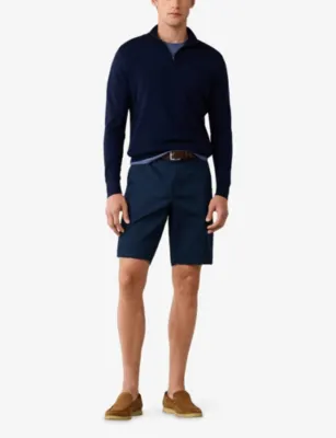 HACKETT Half-Zip Regular-Fit Merino-Wool Jumper detail 2