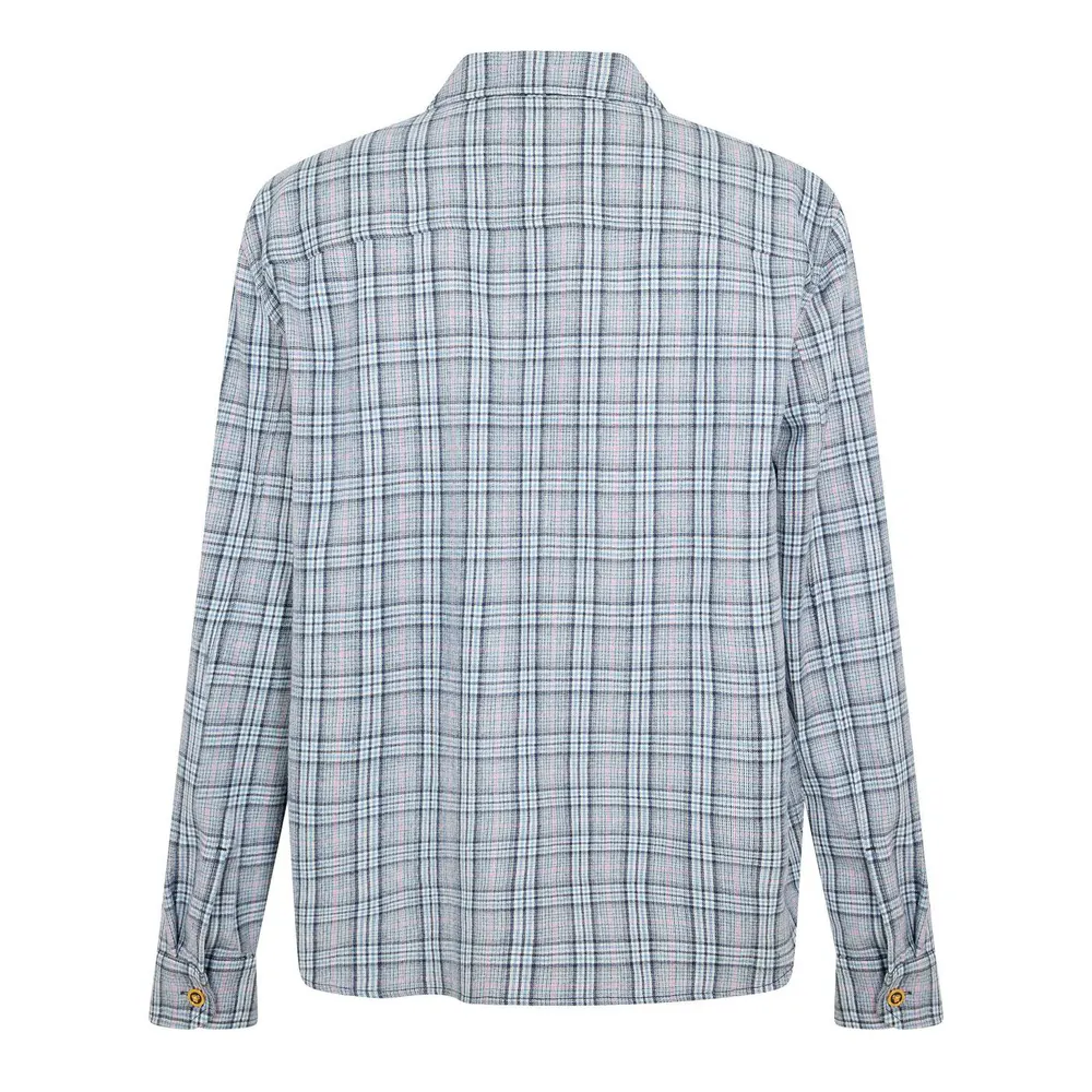 Versace Men's Long Sleeve Patterned Shirt detail 2