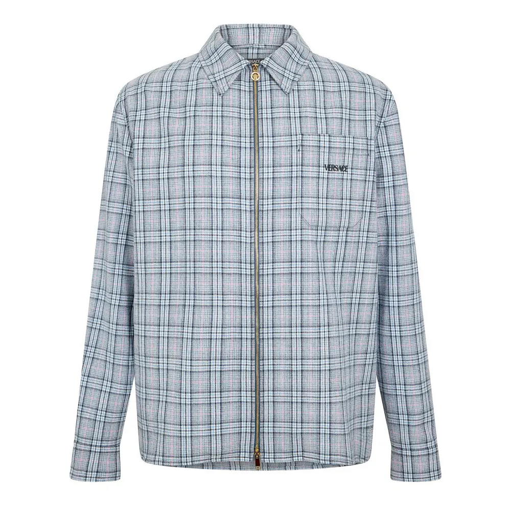 Versace Men's Long Sleeve Patterned Shirt