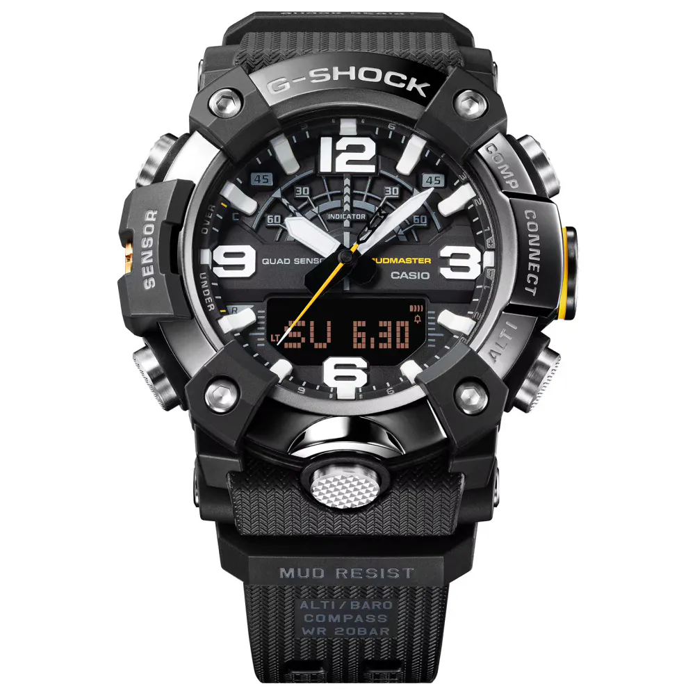 Casio G-SHOCK Mudmaster 55.5mm Mens Watch Black detail 2