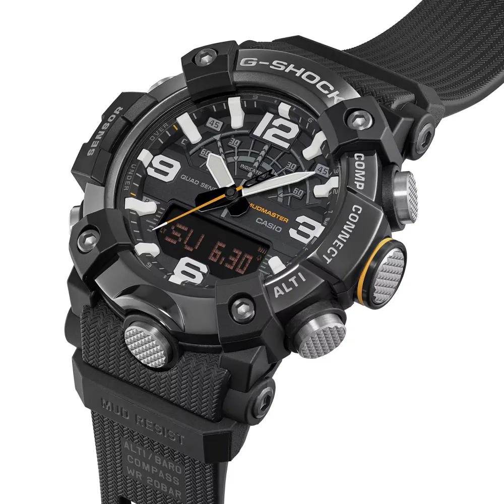 Casio G-SHOCK Mudmaster 55.5mm Mens Watch Black detail 3