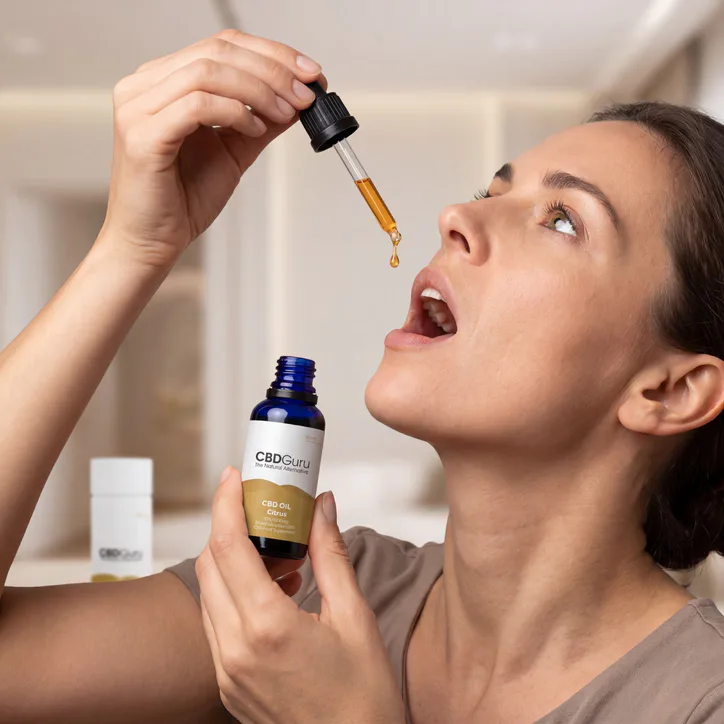 CBD GURU CBD Oil Drops 1000mg 10ml - Citrus Flavour Broad Spectrum CBD 10% Support detail 2