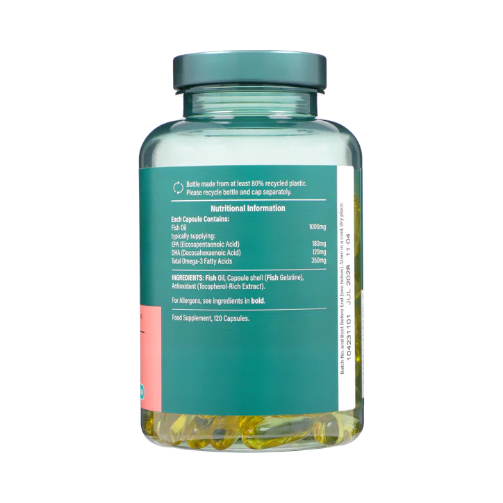 For Him Pescatarian Omega 3 Fish Oil 1000mg 120 Capsules detail 2
