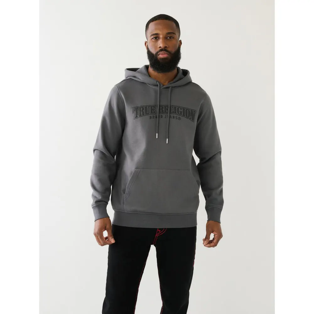 True Religion Men's Over-the-Head Painted Logo Hoodie
