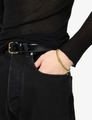 GLD Miami Cuban 8mm 18ct Yellow Plated PVD Bracelet - 9in detail 2