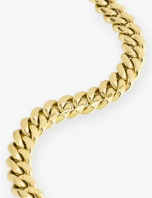 GLD Miami Cuban 8mm 18ct Yellow Plated PVD Bracelet - 9in detail 3