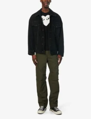 COMME DES GARCONS PLAY Heart-logo cotton-jersey T-shirt detail 3