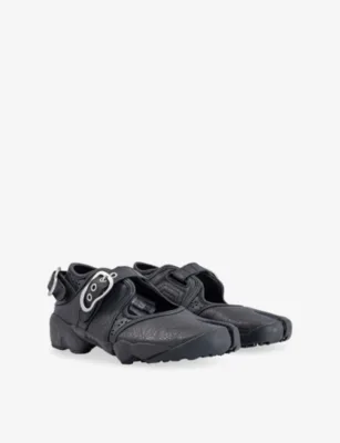 For Him Air Rift Leather Trainers - 5.5 in BLACK BLACK METALLIC BUC, additional product view 3