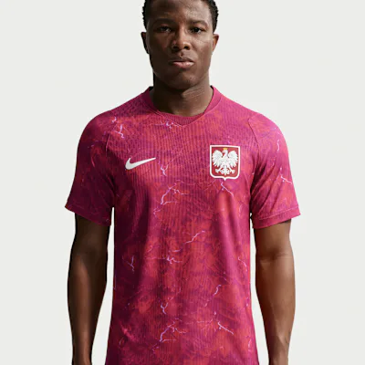 Nike Poland 2026 Match Away Men's Nike Aero-FIT Football Authentic Shirt - Noble Red/Sport Red/White
