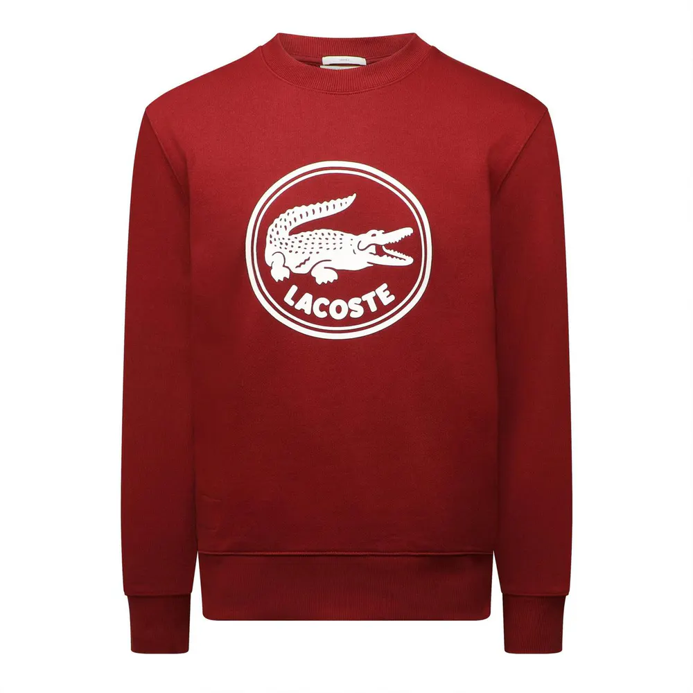 Lacoste Crewneck Sweatshirt in Red – Clothing