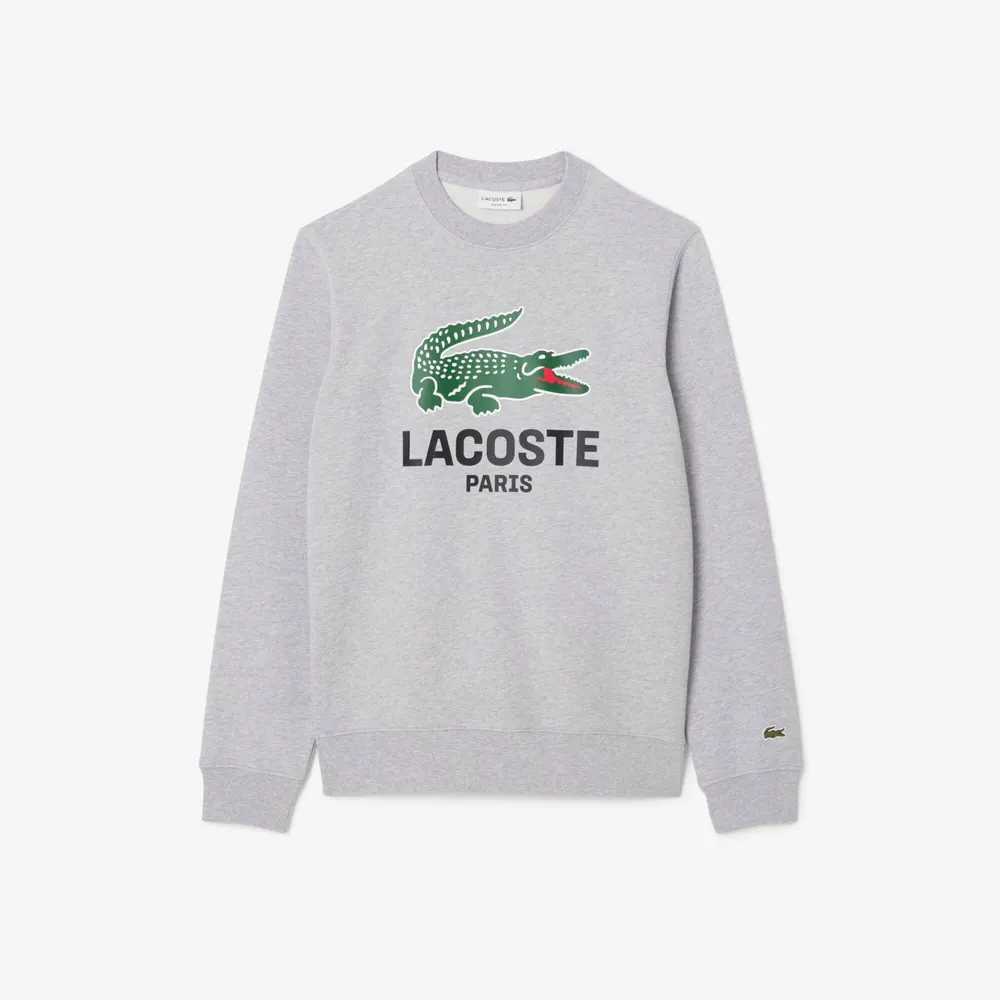 Lacoste Crewneck Sweatshirt in Grey CCA – Clothing