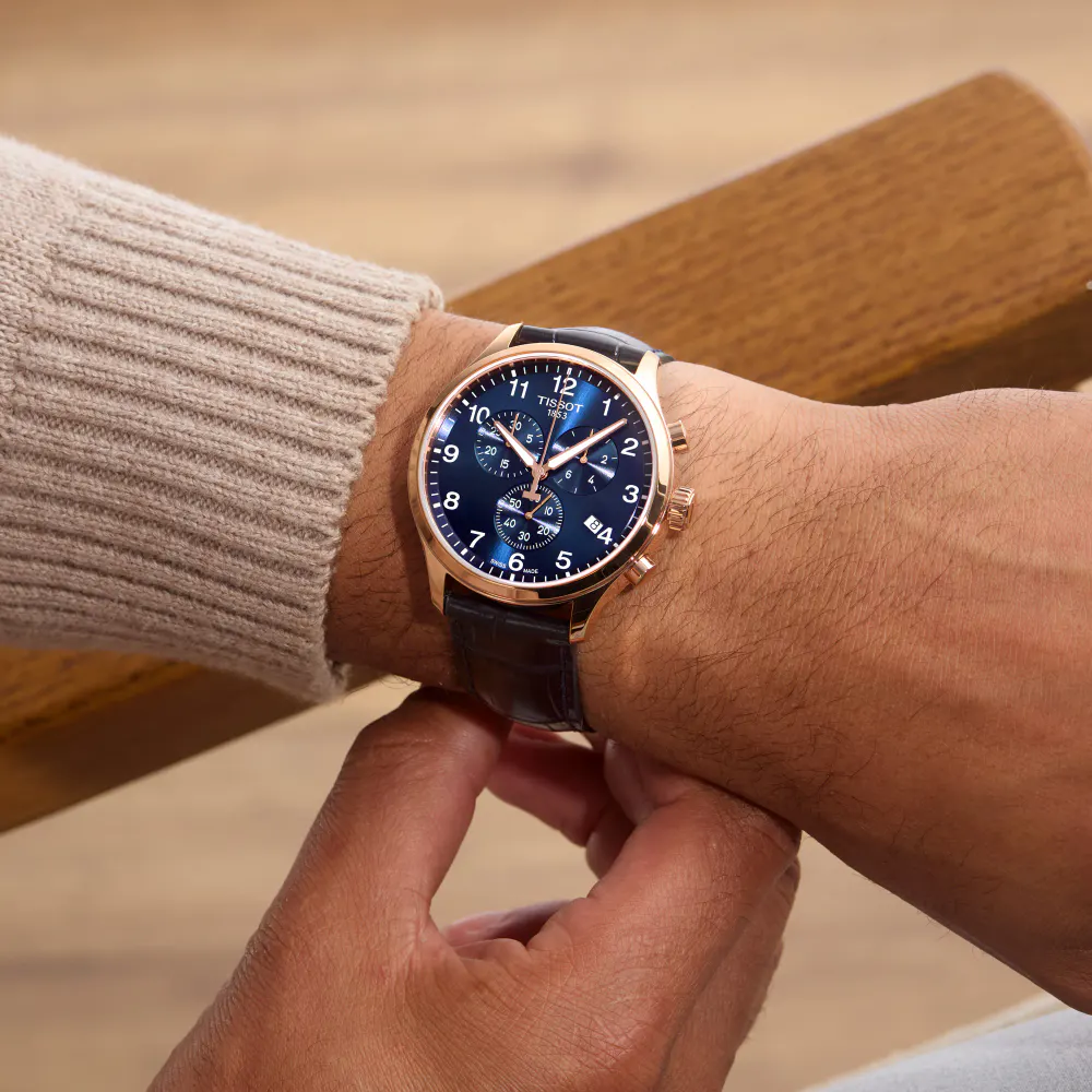 Tissot Chrono XL Classic 45mm in Blue, additional product view 3