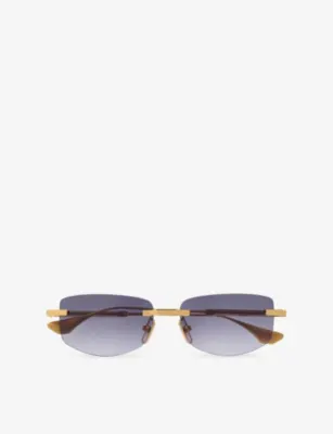 DITA D4000529 Rectangle-Frame Metal Sunglasses detail 3