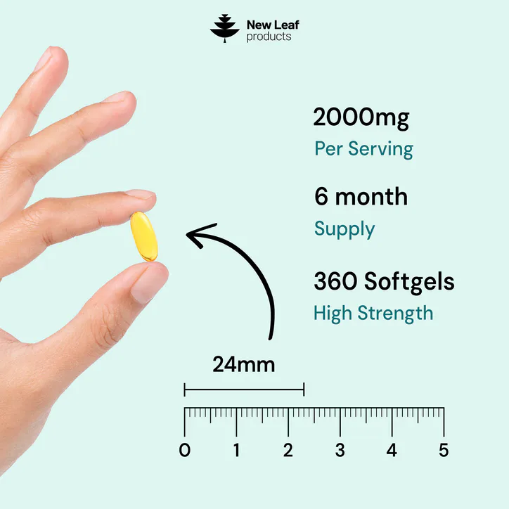 New Leaf Products Omega-3 360 Softgels, additional product view 3