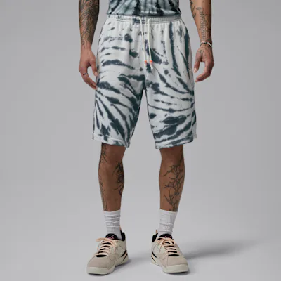 Jordan Brooklyn Fleece Men's Tie-Dye Festival Shorts - Sail/Off-Noir/Black