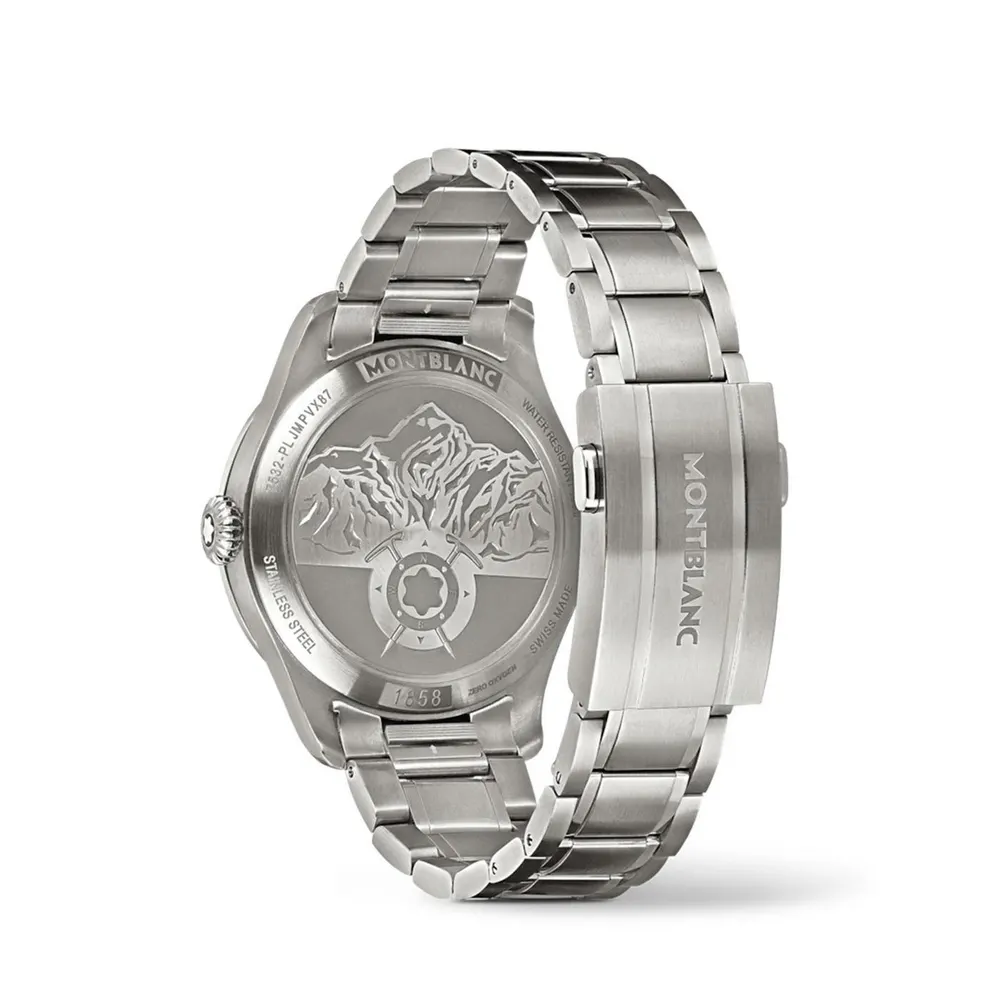 Montblanc Men's Automatic Watch in Black/Silver, additional product view 3