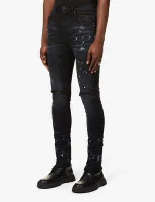 PURPLE BRAND Slim-fit skinny stretch-denim jeans detail 3