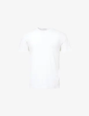 SUNSPEL Crewneck Short-Sleeve Pima-Cotton and Linen-Blend T-Shirt