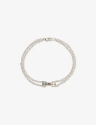 TWOJEYS Enamel Multi Icon Sterling-Silver Bracelet - S